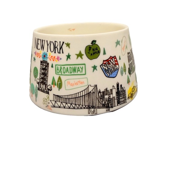Grace Teaware New York Big Apple Cityscape Fine Porcelain Coffee Tea Mug 16 oz - Picture 3 of 9